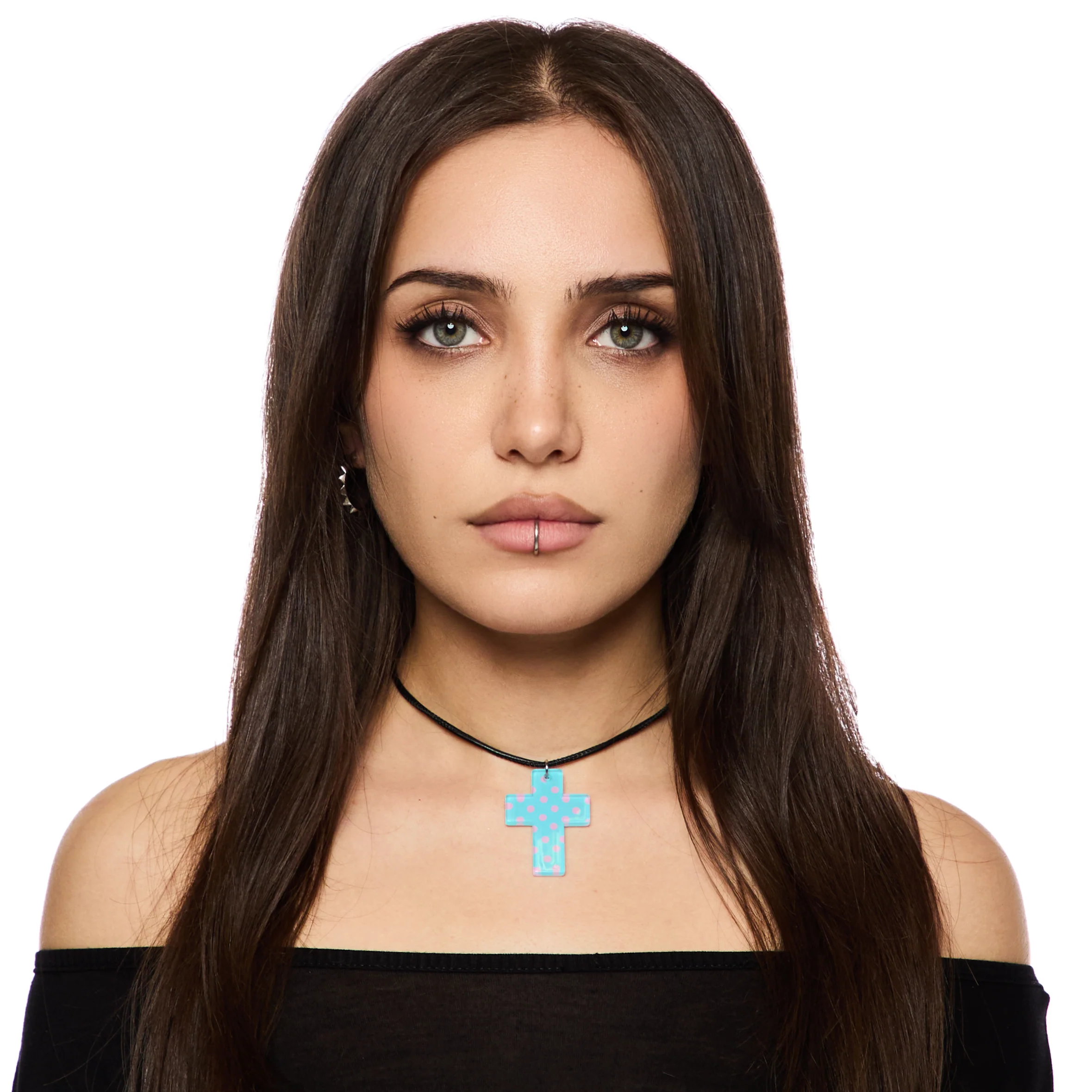 Dolly Cross Necklace