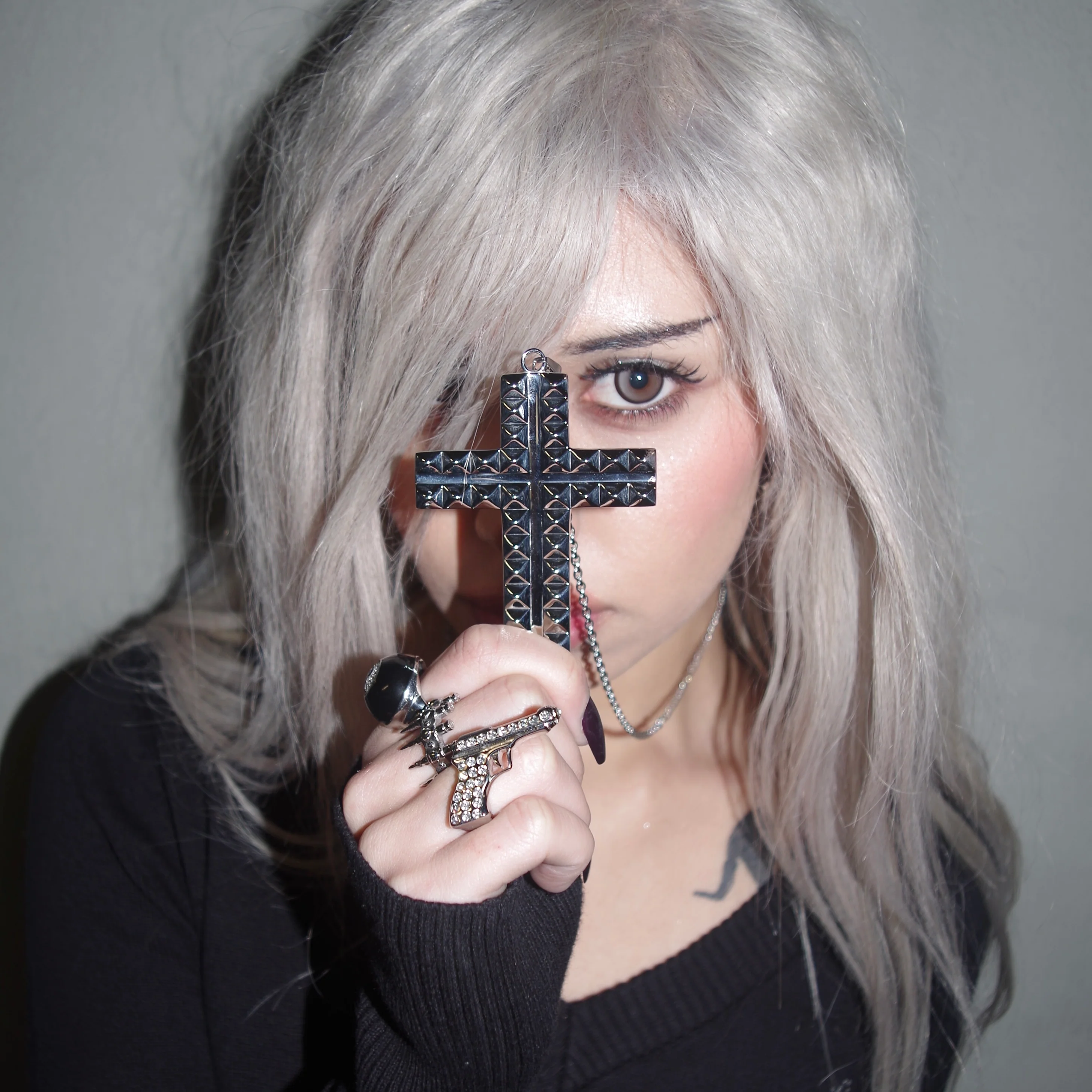 XL Ego Cross Necklace - Image 4